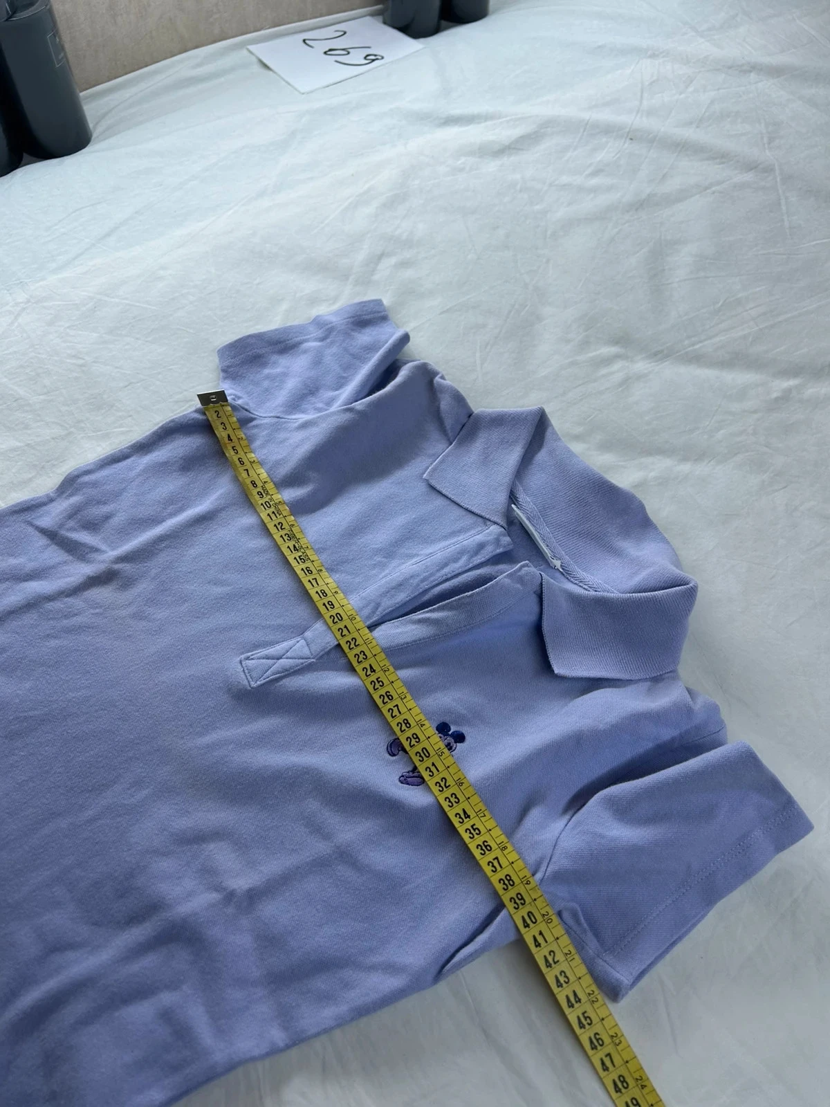 Polo violeta Lila Disneyland resort paris estilo retro Y2K logo bordado talla M – photo 8
